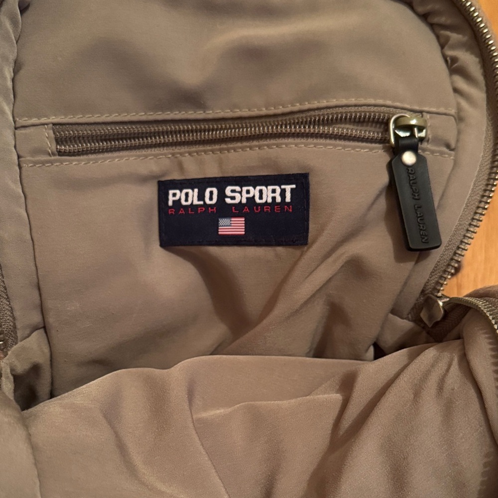 Versatile Tan Backpack With Black Patch - image 6